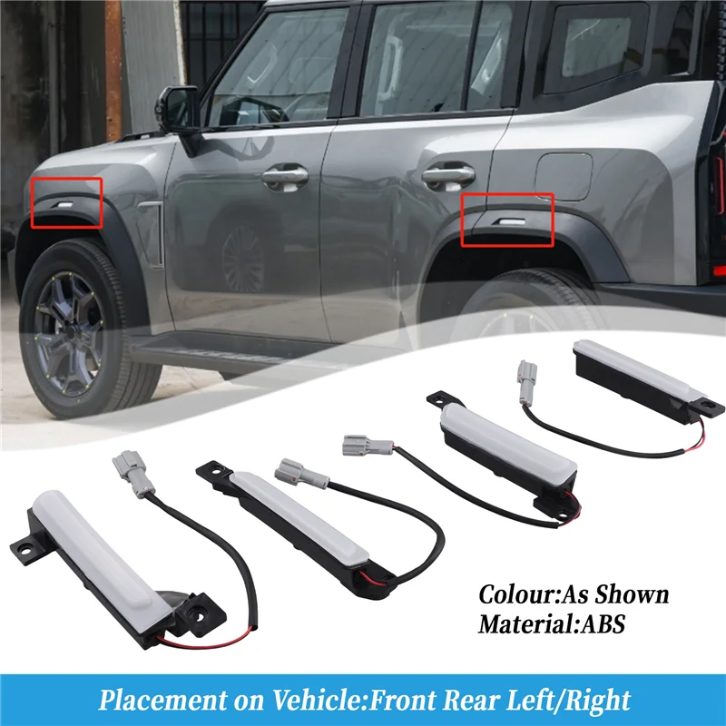 A33K-Fit For Chery Jetour Traveler T2 Car Wheel Brow Lamp Modification Left And Right Front Wheel Brow Lamp