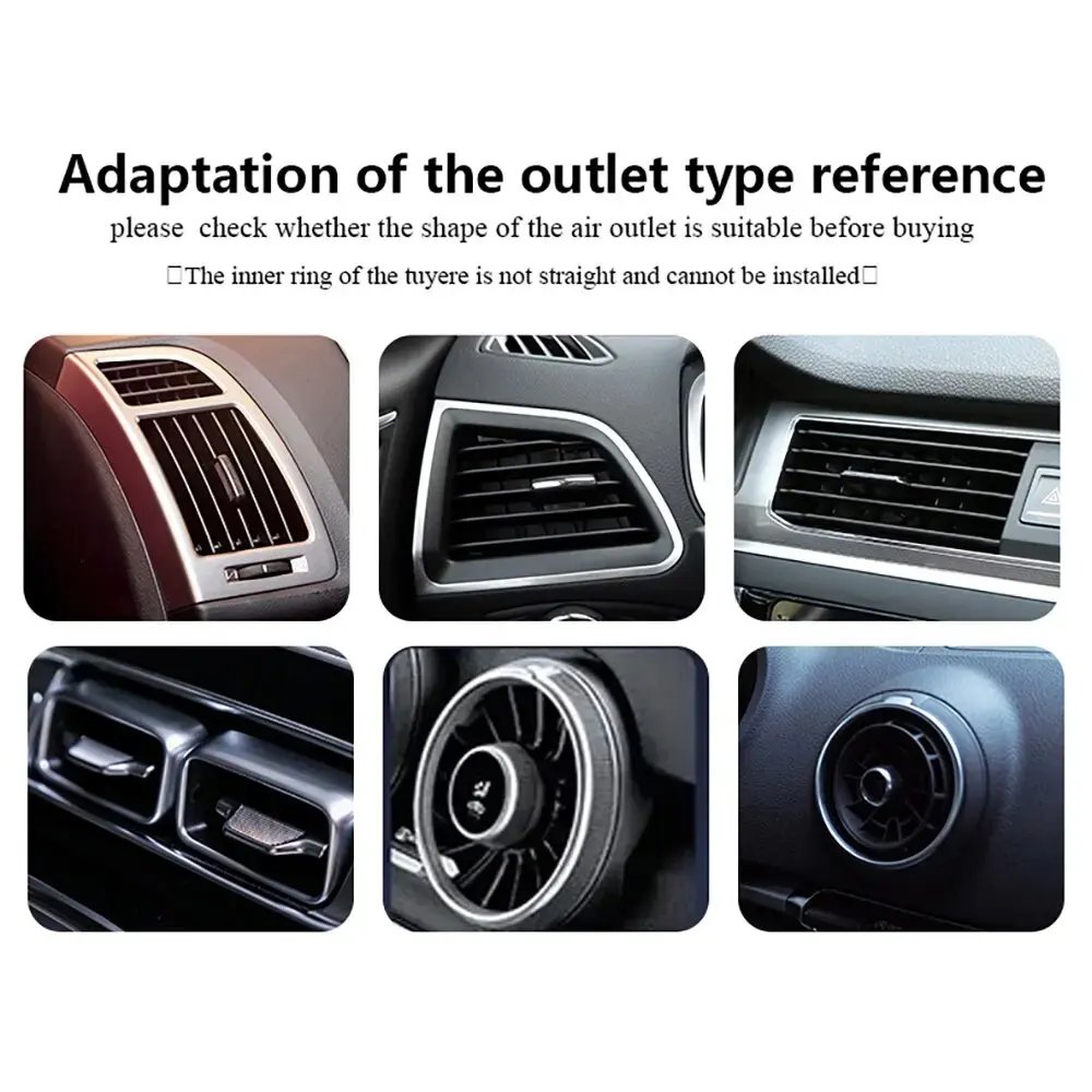 10Pcs U-Shaped Car Air Conditioner Trim Strips - 20cm Decor