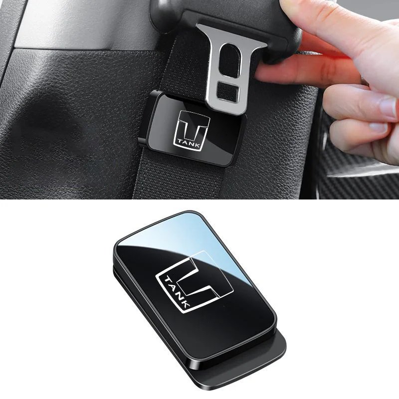 1pcs Magnetic Car Seat Belt Holder Stabilizer Adjustable Fastener Clip For Great Wall WEY Tank 300 2022 2023 Auto Accessories