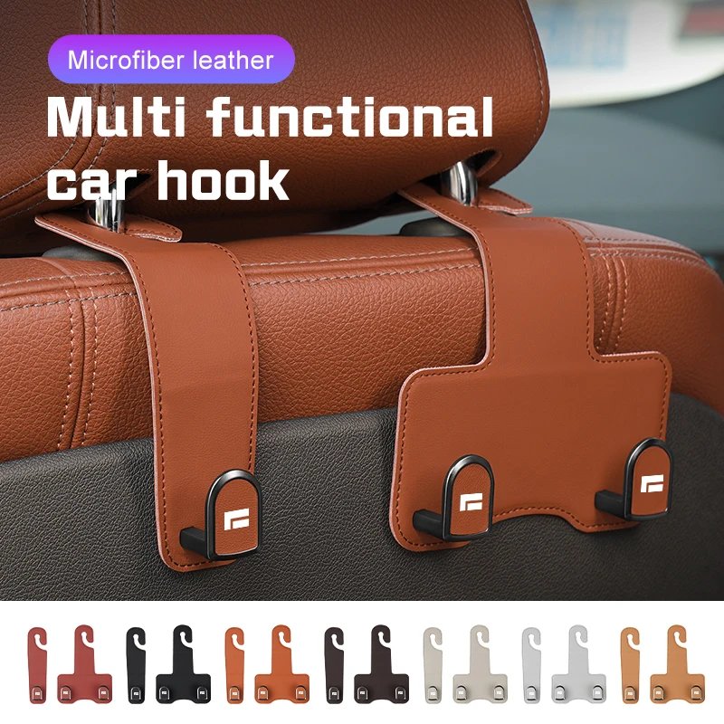 2025 For BAIC JISHI polestone 01 ROX 01 2023 2024 Car Seat Headrest Hook Storage Accessories Leather Auto Seat Back Hanger Hook