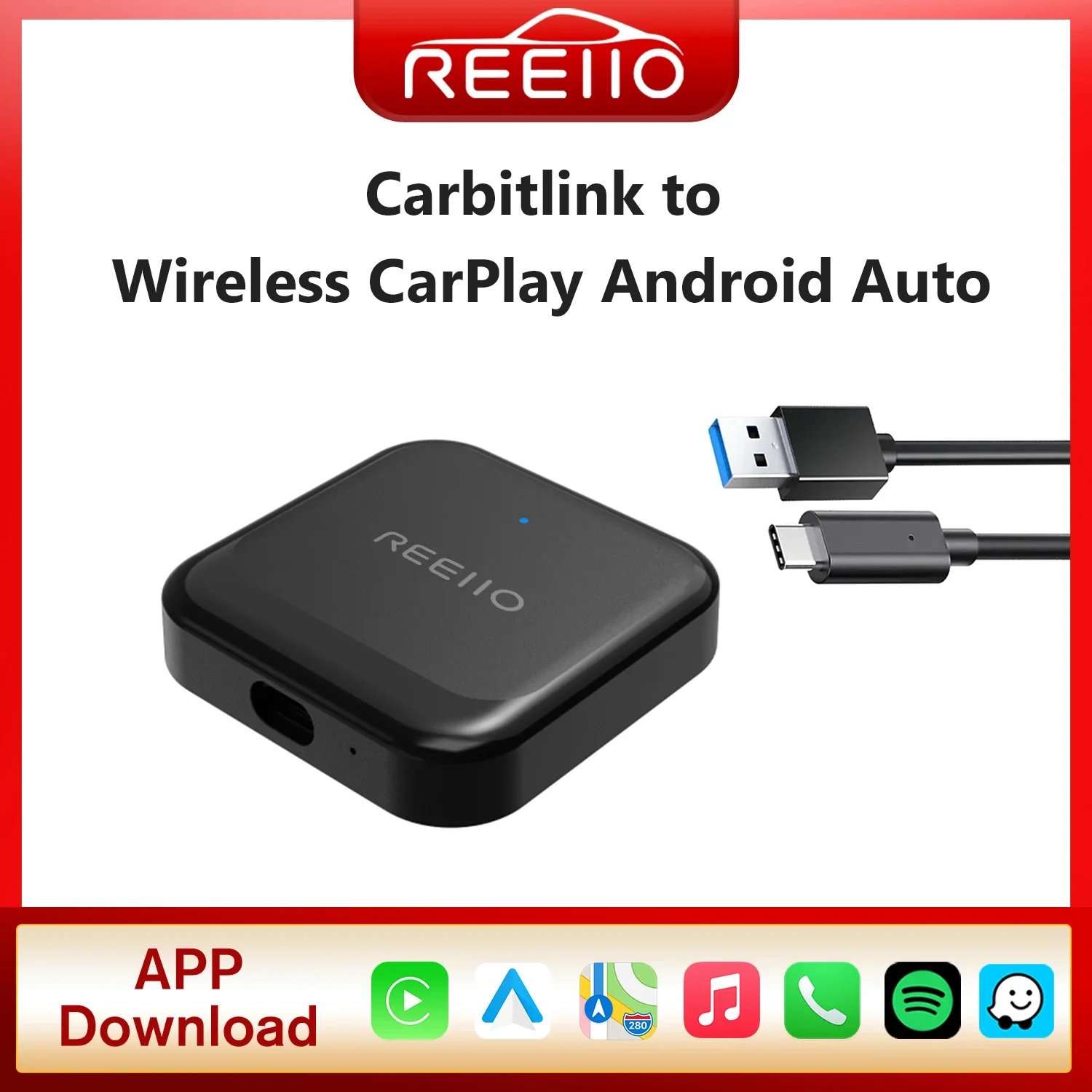 2025 Plug and Play Carbitlink Smartlink Phonelink Adapter to Wireless CarPlay Android AUTO Dongle Box Jetour X70 X70S X90 X95