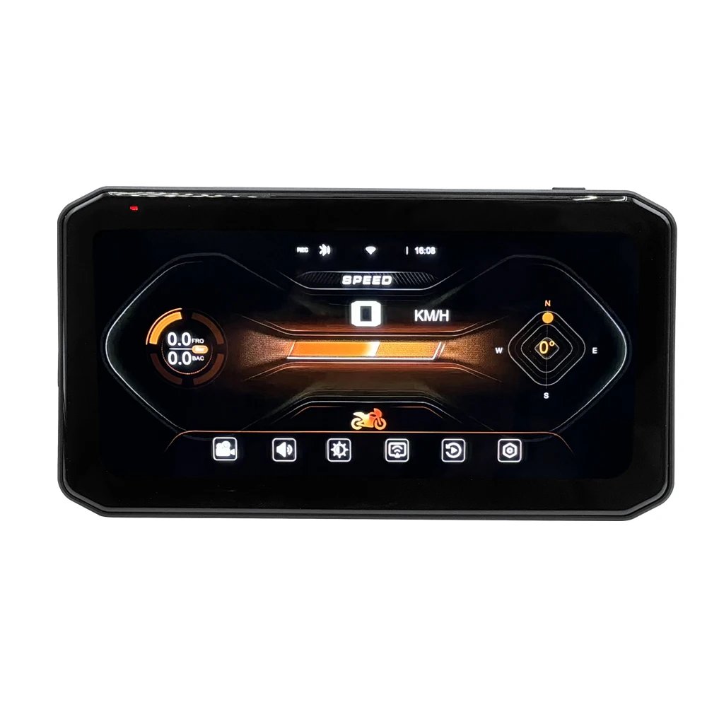 2K Waterproof Motorcycle Dash Cam with WiFi, GPS & Tire Monitor