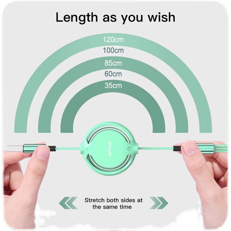 3-in-1 Fast Charging Cable for Jetour X70 X90 Auto Accessories