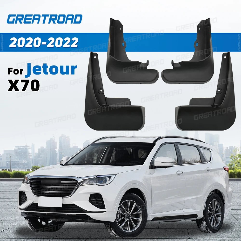4Pcs Splash Guard Set For Jetour x70 2020 2021 2022 Car Mud Flaps Fender Guards Easy Install Auto Accessories