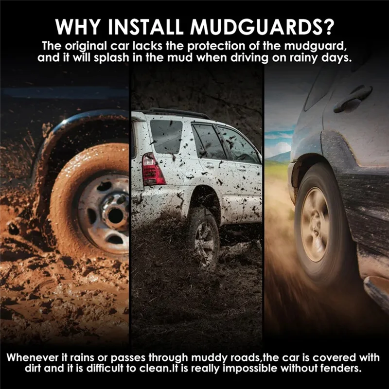 A95E Mud Flaps for Chery JETOUR X90 (2021-2024) - 4pcs Set
