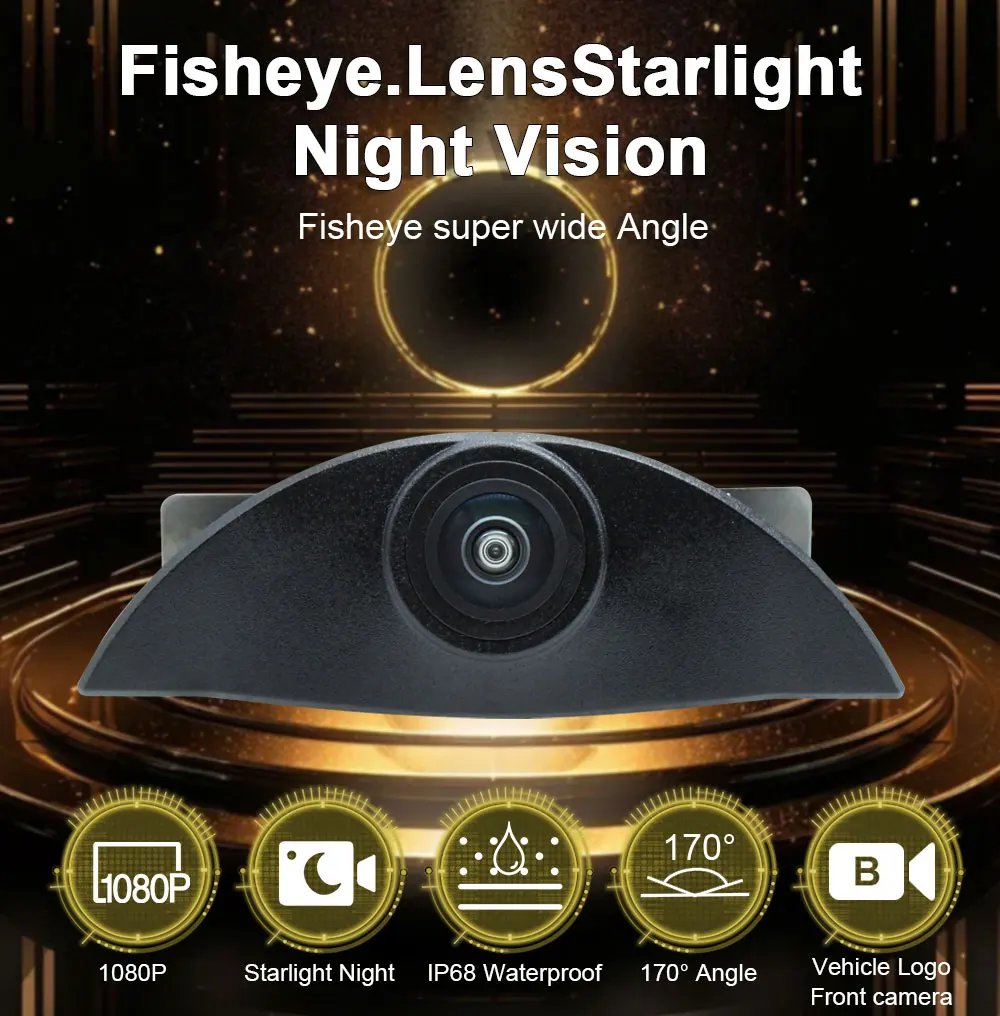 AHD 1080P Fisheye Front Camera for Volvo XC60 XC70 XC90 S40 S60