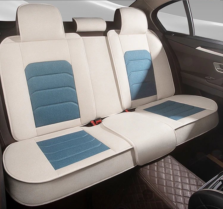 Breathable Flax Car Seat Cover Set for Geely & Jetour Models
