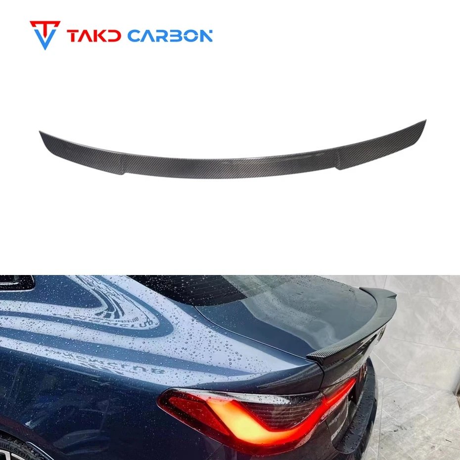 Car Accessories Dry Carbon Fiber G22 Auto Rear Spoiler Wing for bmws 4 Series Coupe G22 2021-2023 Car Rear Spoiler