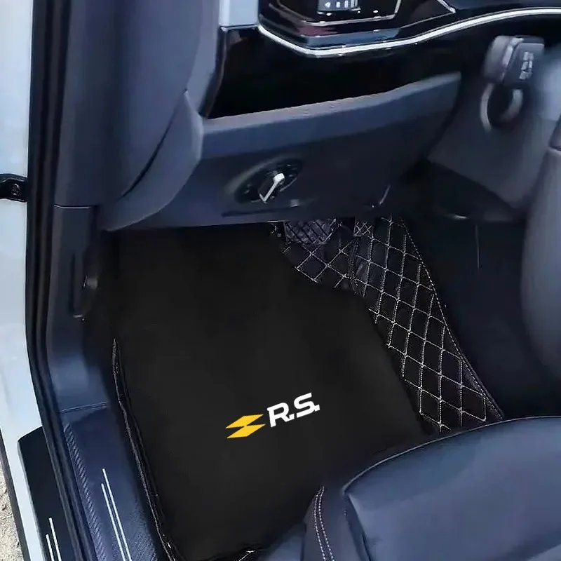 Car Floor Mat Front Rear Automotive Carpet Floor Mat For Renault RS Clio 2 3 4 5 6 MK2 MK3 MK4 Sport Koleos Captur Kadjar Megane