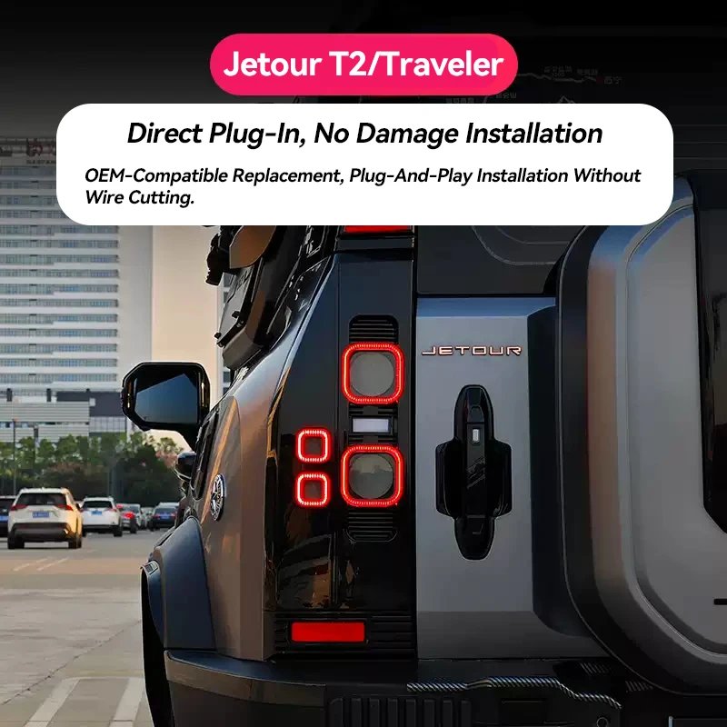 Chery Jetour T2 Traveler LED Taillights Upgrade Accessories