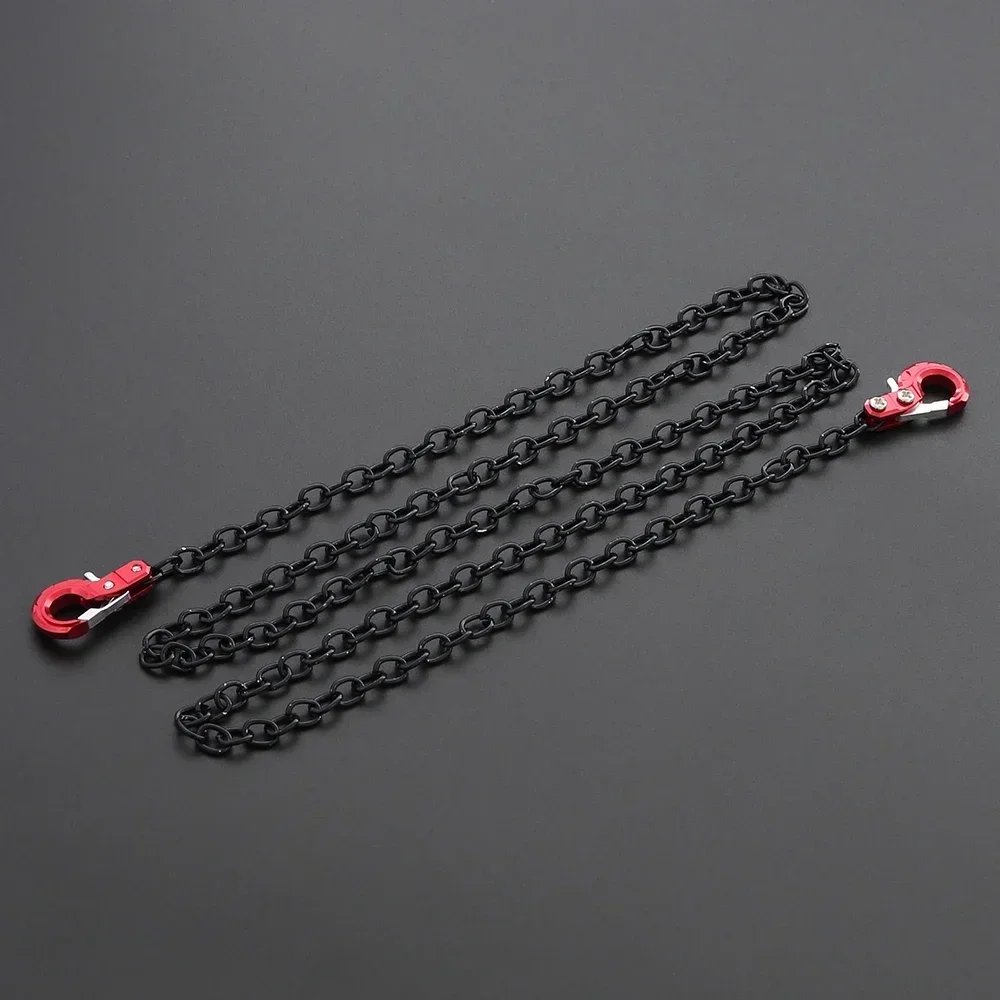CNC Metal RC Car Trailer Hook & Chain for 1/10 Models