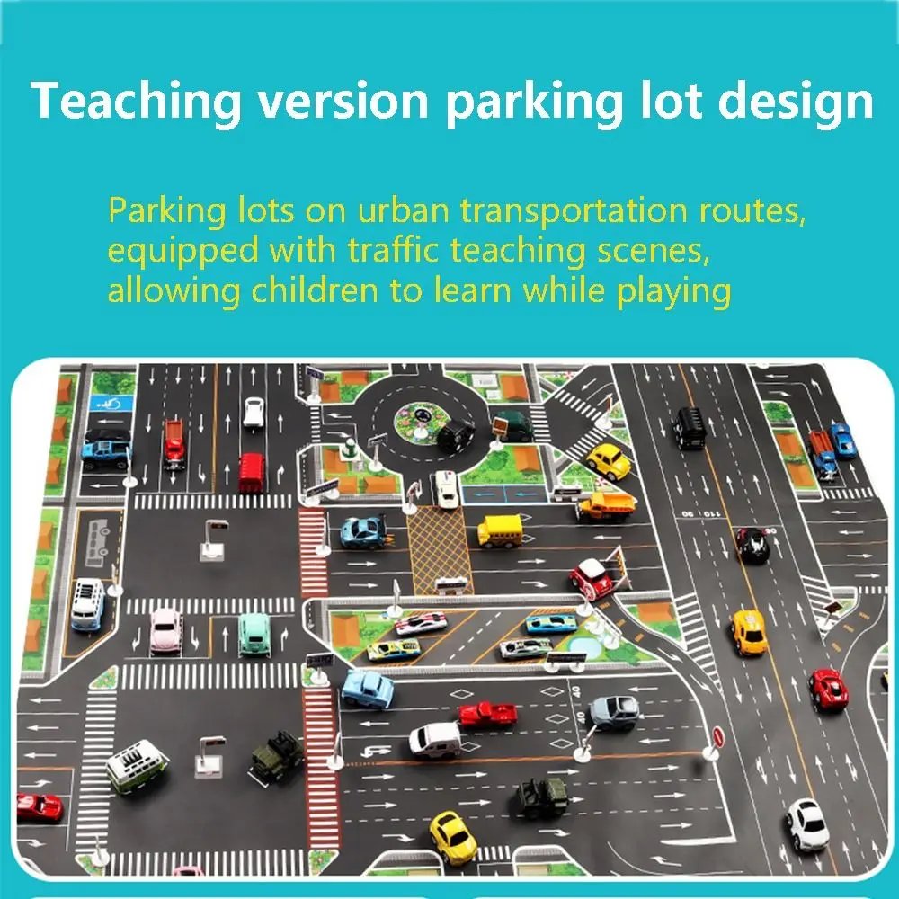 DIY Traffic Road Play Mat for Kids - Car Climbing & Parking