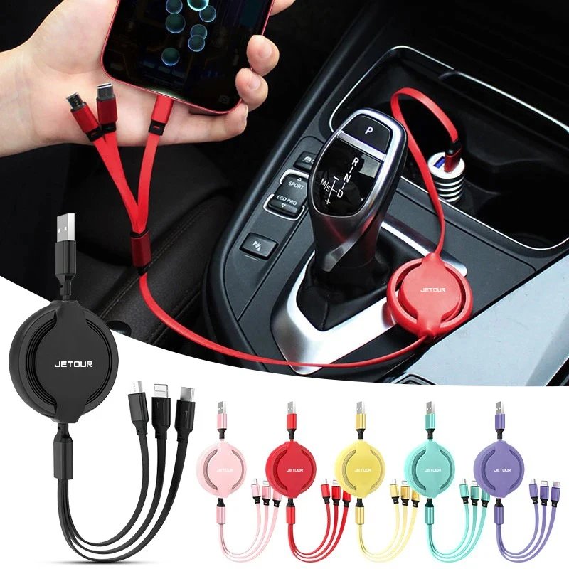 Fast Charging 3-in-1 Cable for Jetour X70 X90 & More