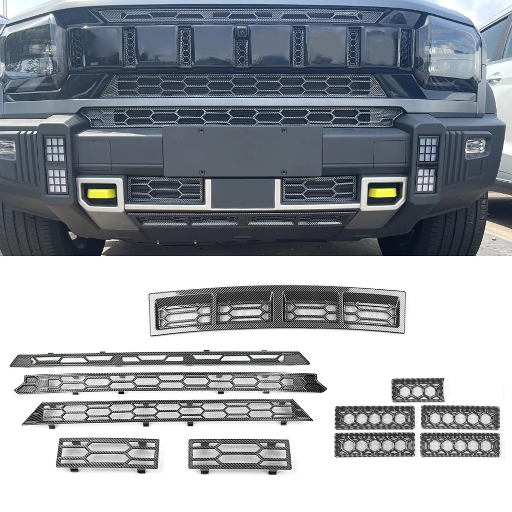 For Chery Jetour T2 Traveller T2 Plus 2023 2024 2025 Buckle Install Grille Net Exterior Car Accessories Cover Front Mesh Guards