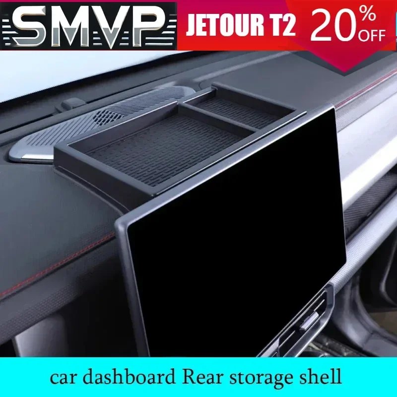For JETOUR Traveler T2 2023-2024 Auto Central Control Dashboard Screen Rear Storage Piece Auto Interior Decoration Parts
