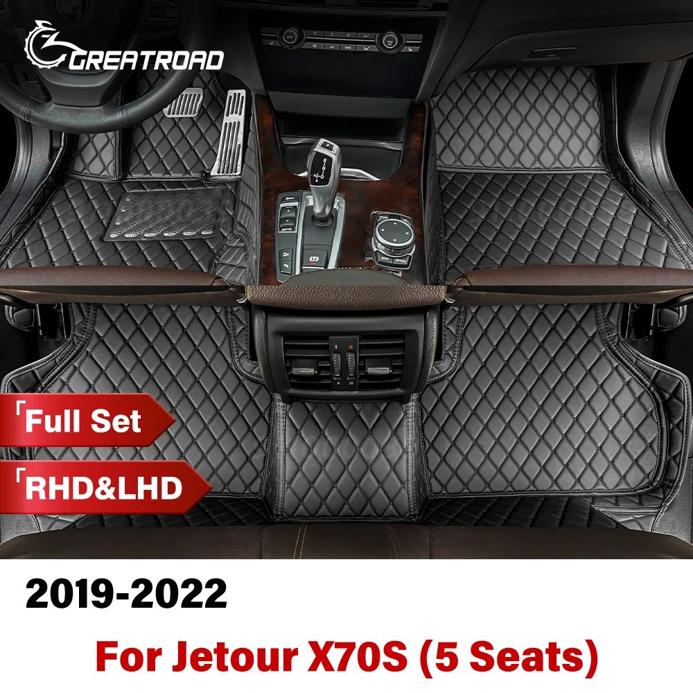 For Jetour X70S (5 Seats) 2019-2022 2021 2020 Car Floor Mats Custom Auto Foot Pads Automobile Carpet Cover Interior Accessories