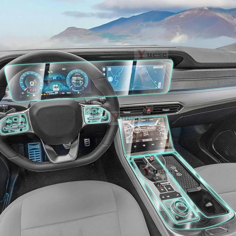 For Jetour X90 X95 2020 2021 Accessories interior Thin film transparent TPU Protective Film Anti-Scratch Sticker