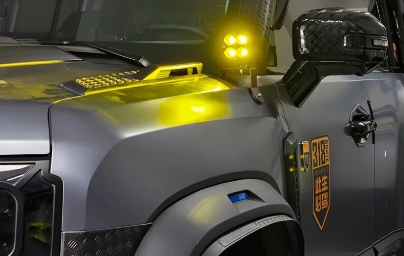 High-Brightness 3-Inch LED A-Pillar Spotlight for Jetour Traveler T2