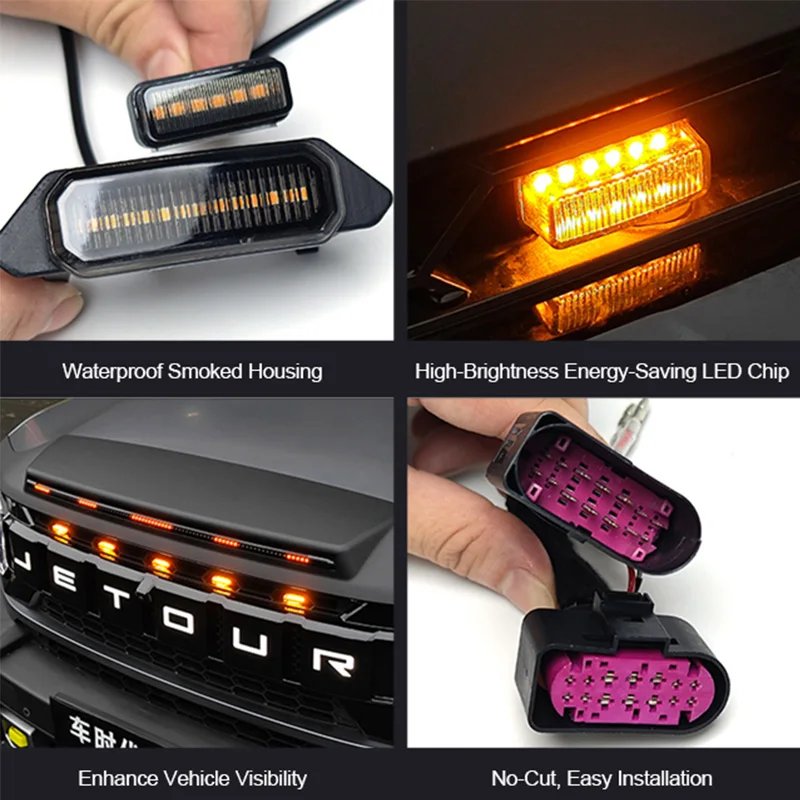 High-Quality LED Grille Lights for Jetour Traveler T2