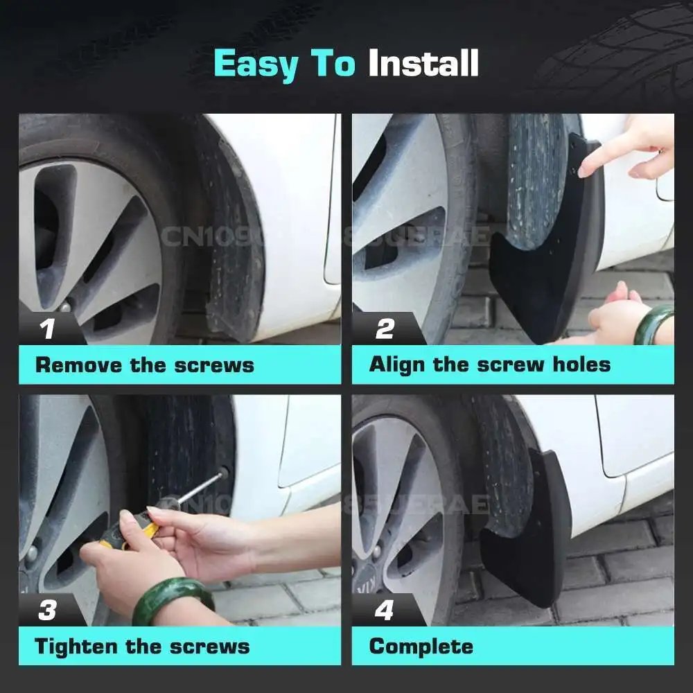 Jchery Jetour X70 2017-2019 Mud Flaps - Durable Car Accessories