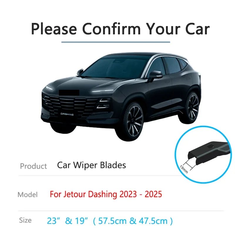 Jetour Dashing SUV 2023-2025 Replacement Wiper Blades Set