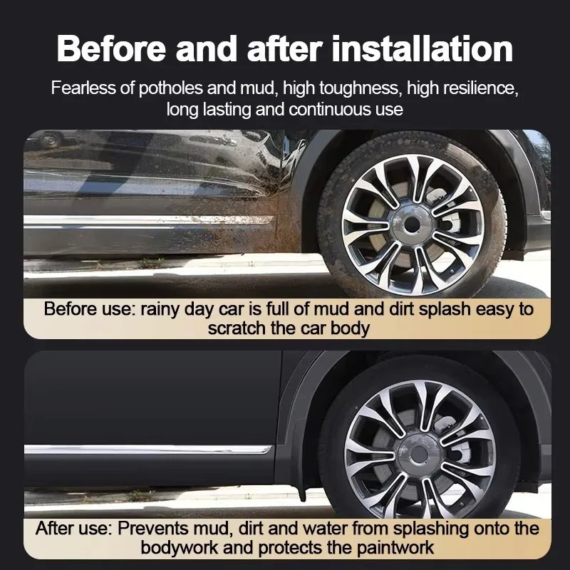 Jetour Shanhai T1 2024-2025 Mud Flaps - 4PC Set, Front & Rear