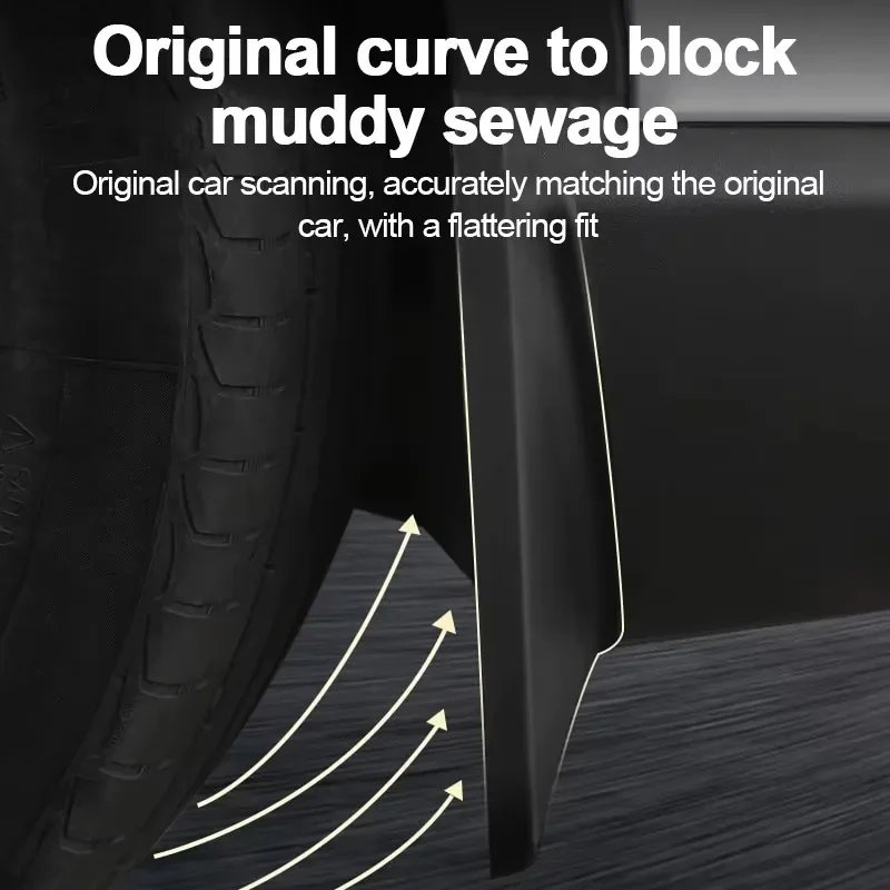 Jetour Shanhai T1 2024-2025 Mud Flaps - 4PC Set, Front & Rear