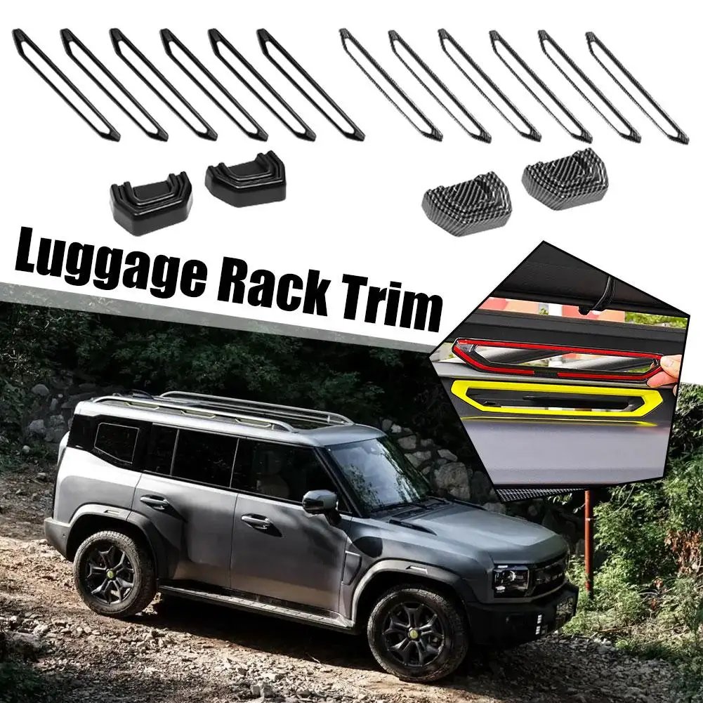 Jetour T2 2023-2024 Carbon Fiber Roof Rack Decorative Strip