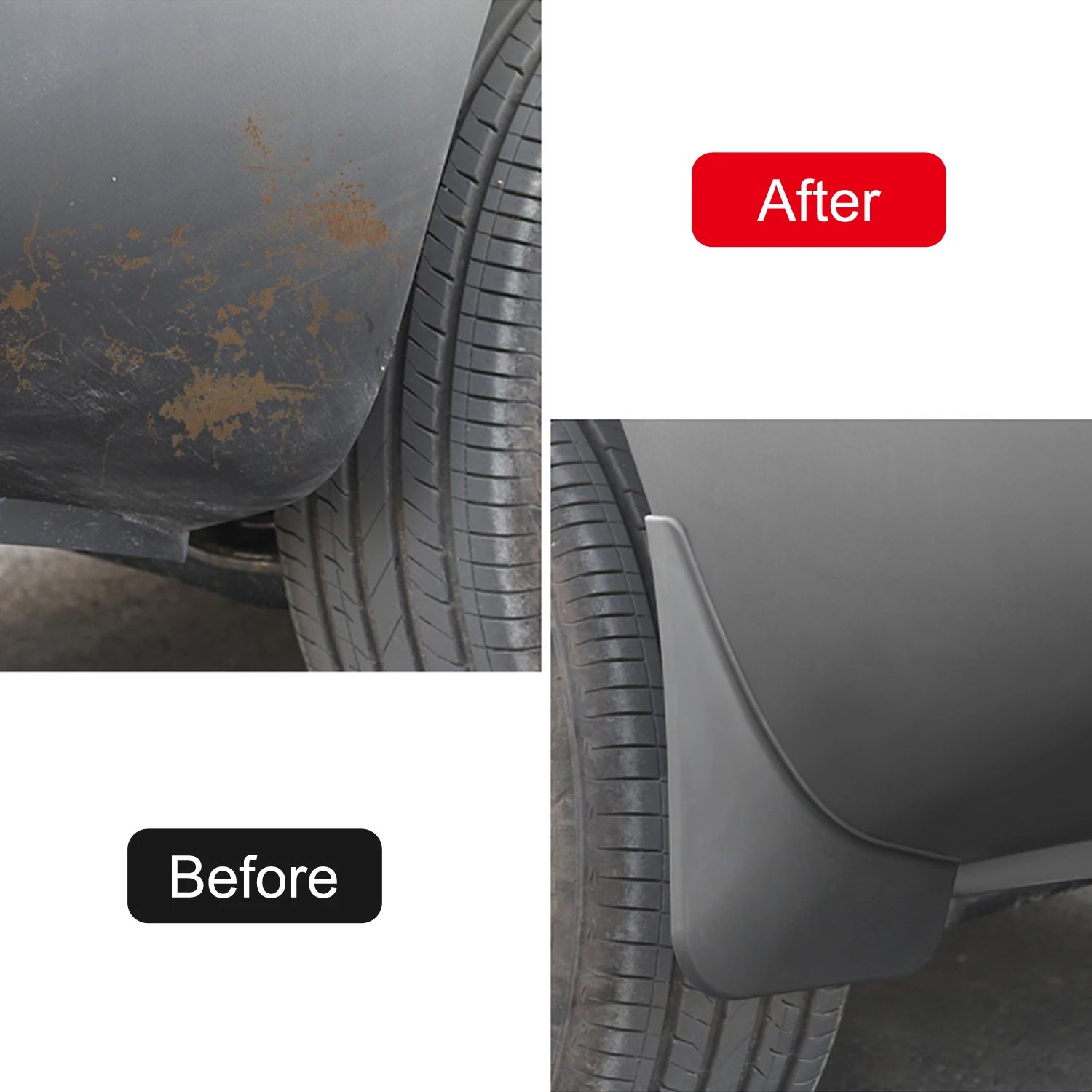 Jetour T2 2023-2025 Mud Flaps - Black 4-Piece Set