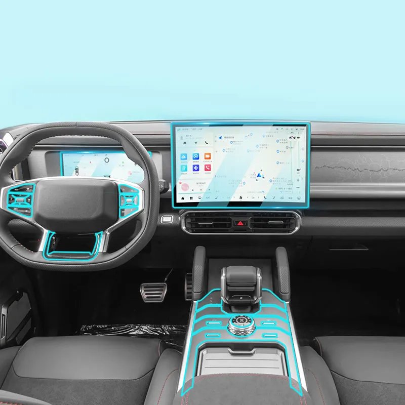 Jetour T2 Traveler 2024 TPU Screen Protector & Console Trim