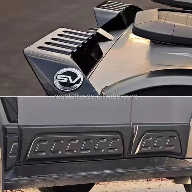 Jetour T2 Traveler Body Kit: Engine Hood, Side Skirts & Spoiler