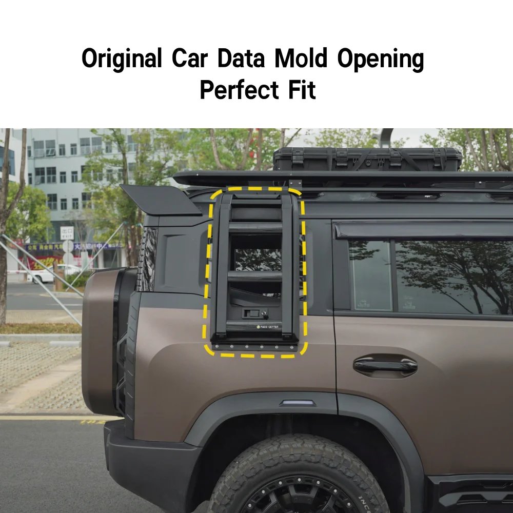 Jetour Traveller T2 Aluminum Foldable Side Door Ladder