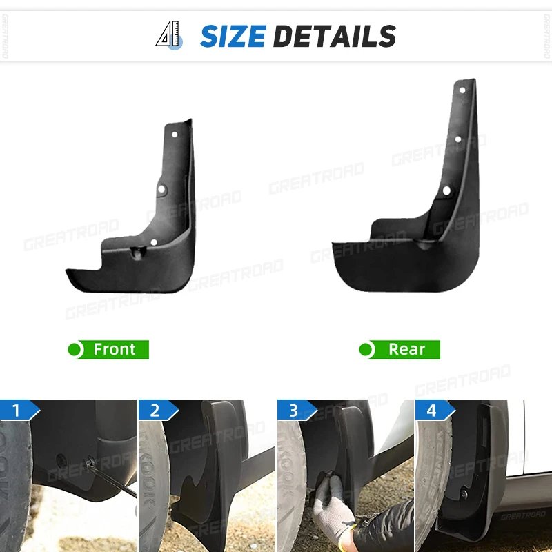 Jetour X70 Mud Flaps Set (2020-2022) - Easy Install Car Accessories