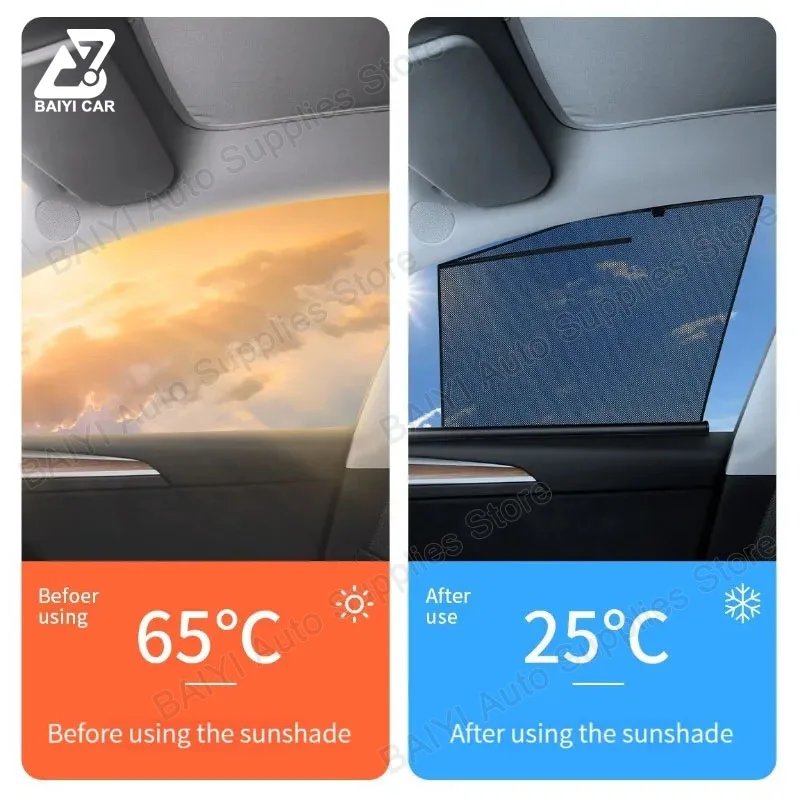 JETOUR X70 PLUS Side Window Sunshade Curtain - Sun Protection Accessory