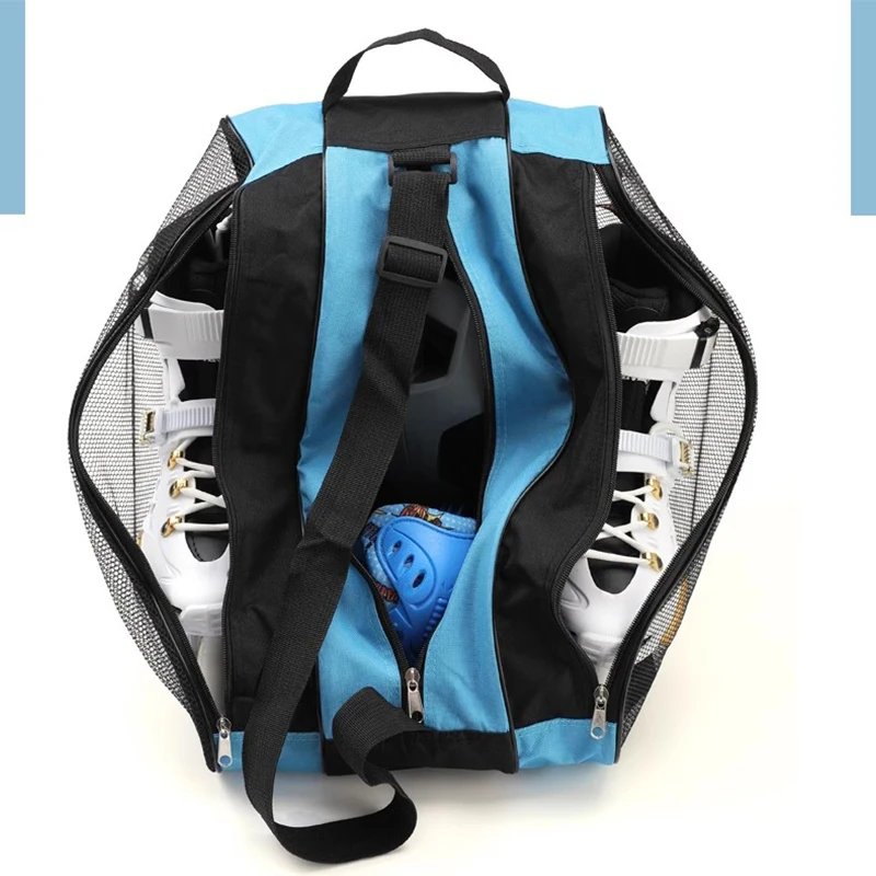 Kids Breathable Ice Skating Backpack for Inline Skates