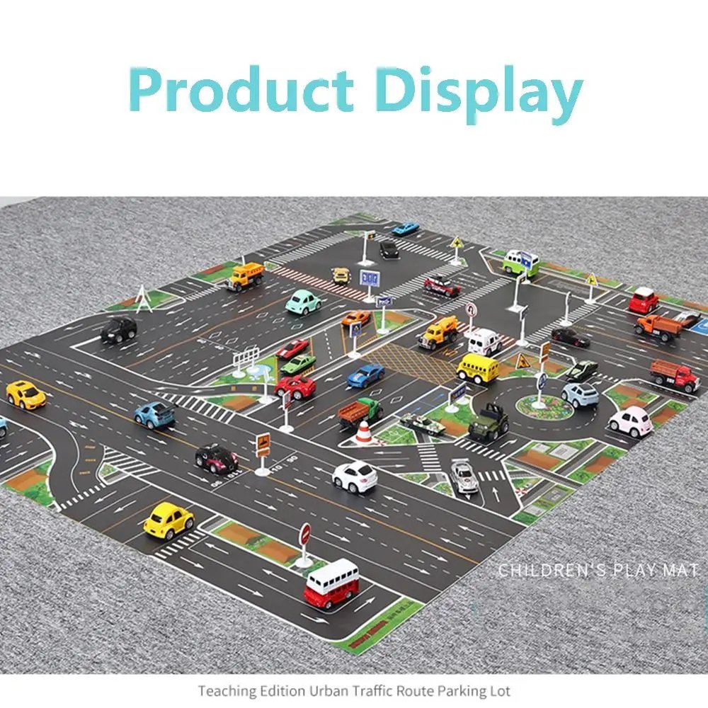 Kids Road Map Play Mat - DIY Traffic & City Adventure Carpet