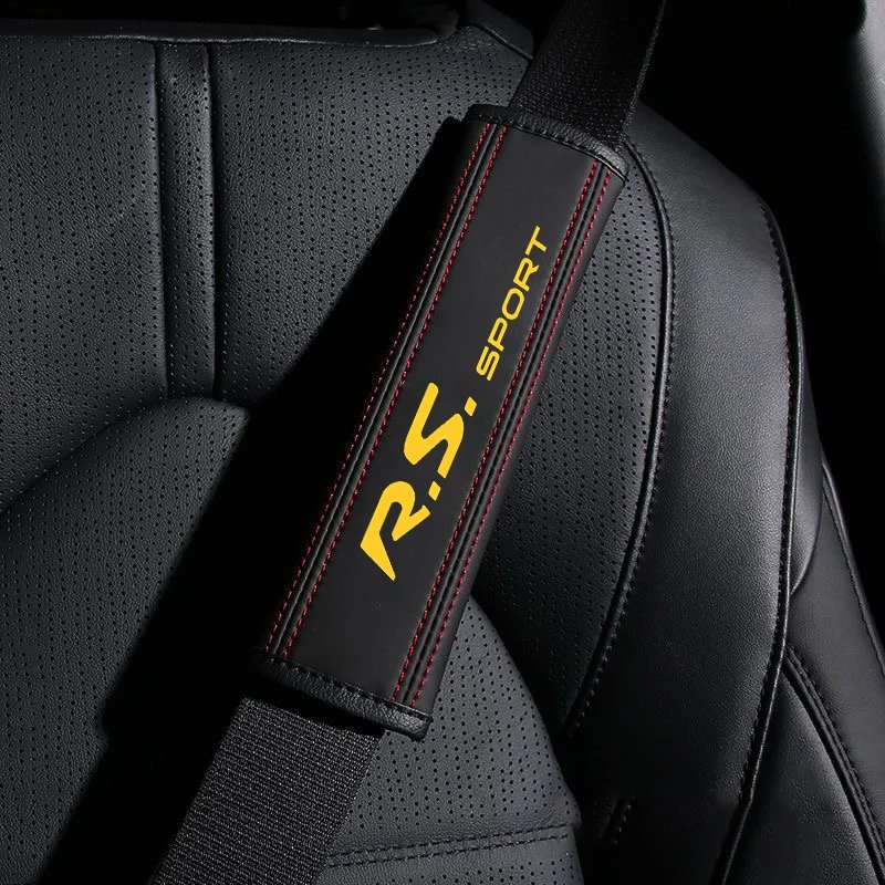 Leather Shoulder Seat Belt Covers for Renault Models - 2 Pack