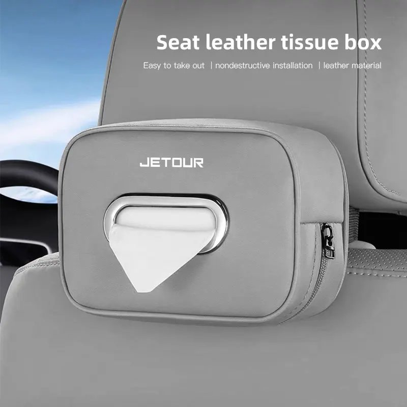 Leather Tissue Box for Chery Jetour X70 X90 - Car Interior Accessory