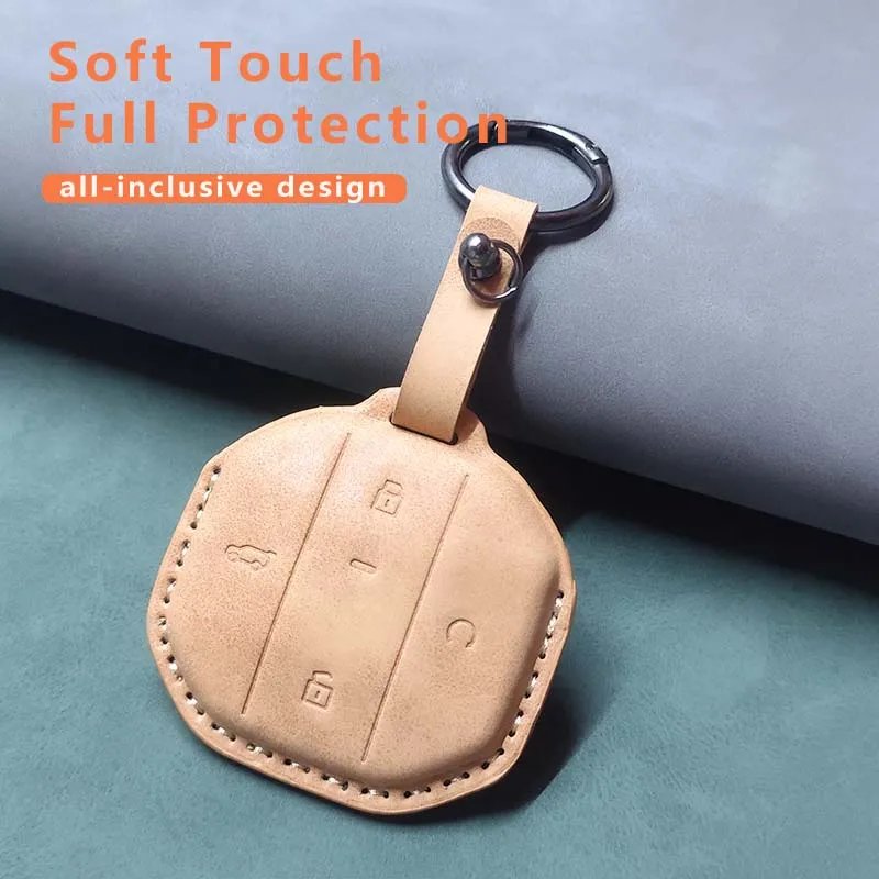 Luxury Leather Smart Key Case for Chery Jetour T1 T2 2025