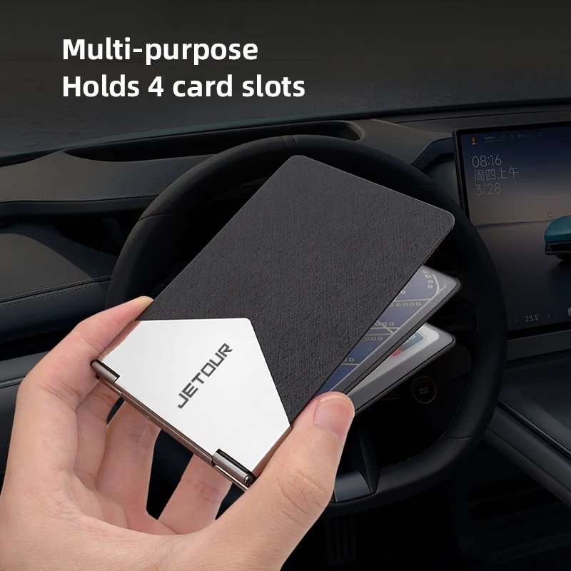 Metal Auto Driver License Cover Credit Card Holder For Jetour T2 X70 Plus X70 X90 T1 L6 L7 L9