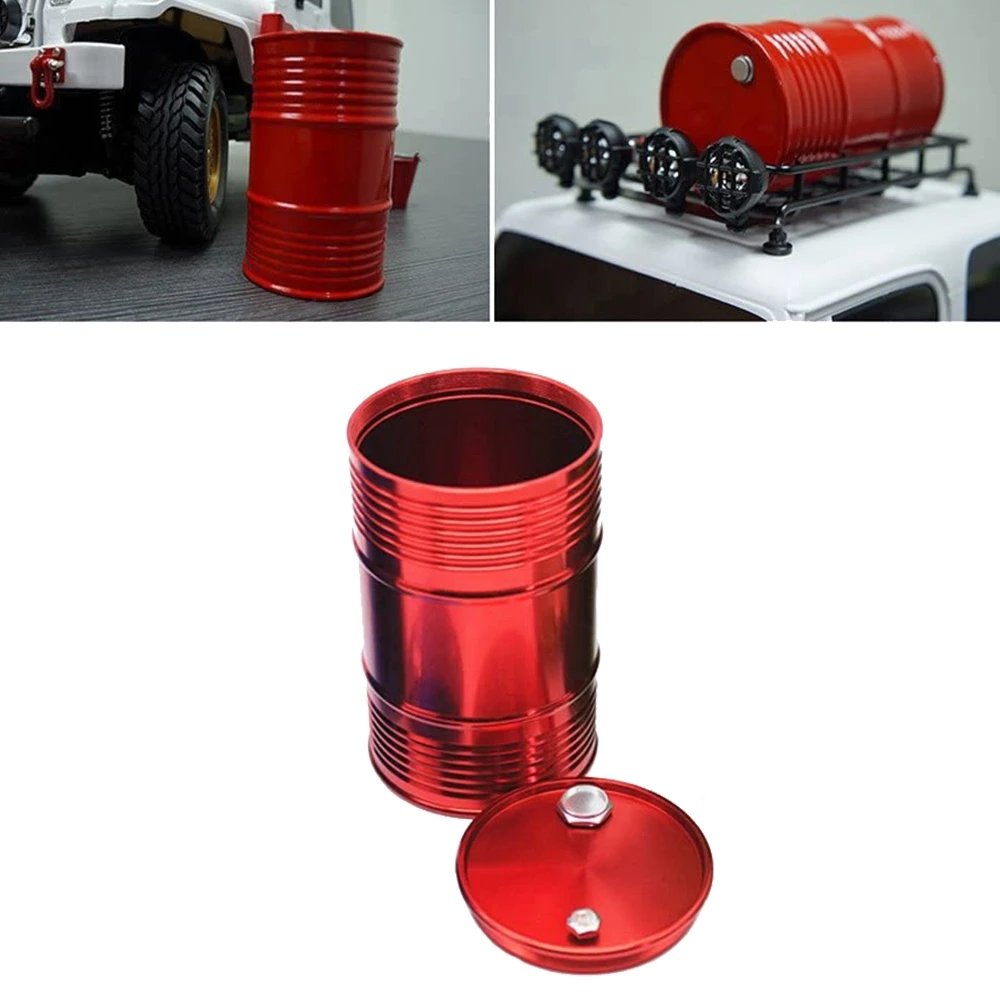 Metal Fuel Tank Drum for 1/10 RC Rock Crawler Models