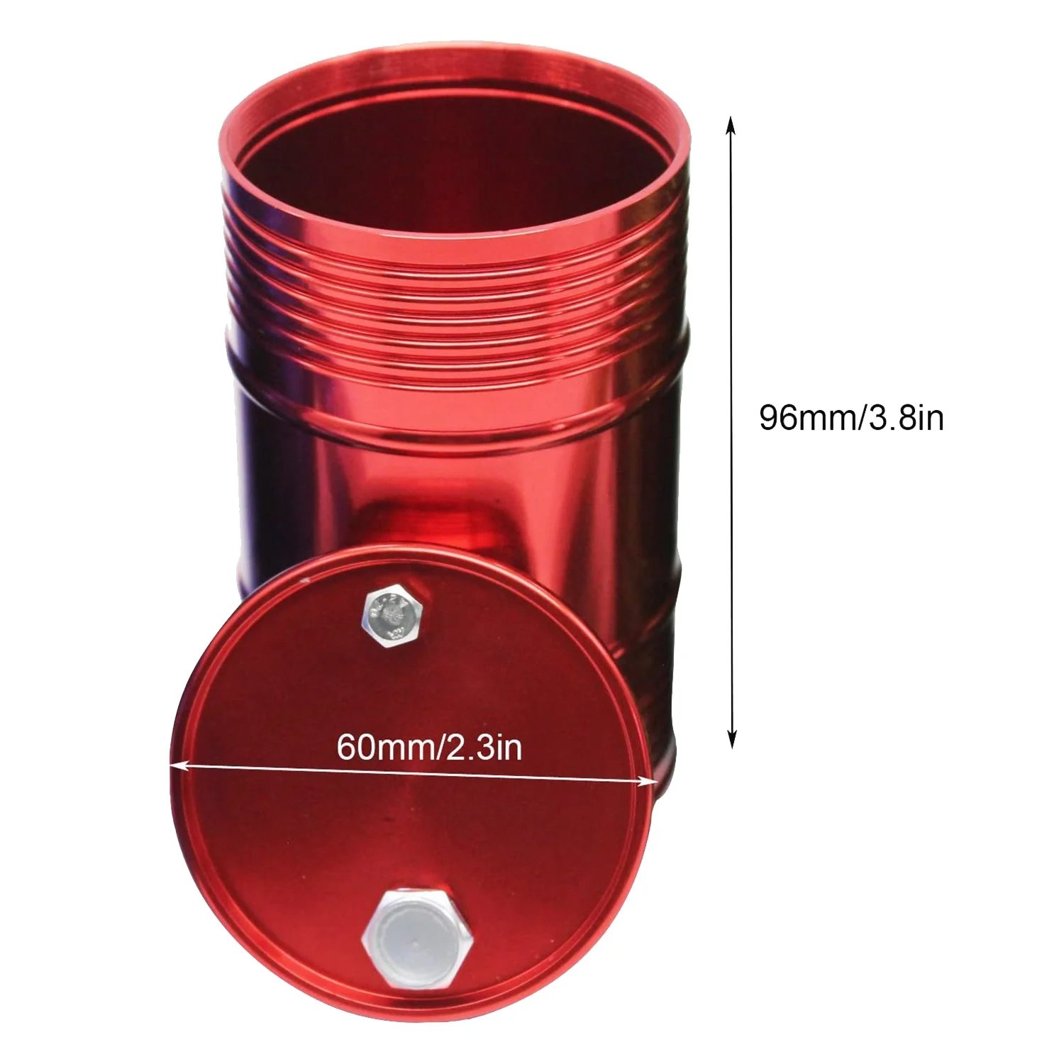 Metal Fuel Tank Drum for 1/10 RC Rock Crawler Models