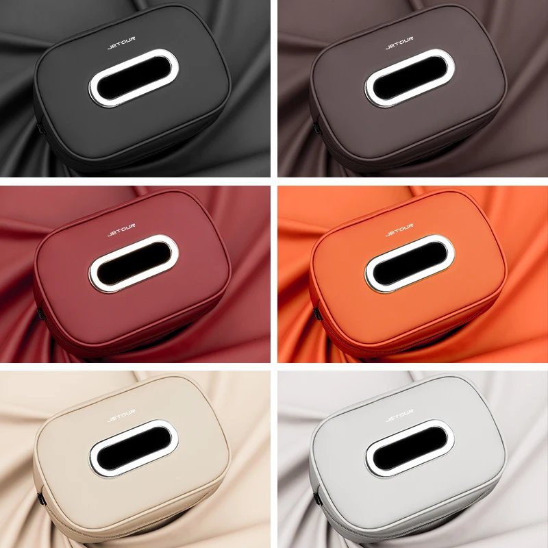 Microfiber Leather Car Tissue Box for Chery Jetour Models