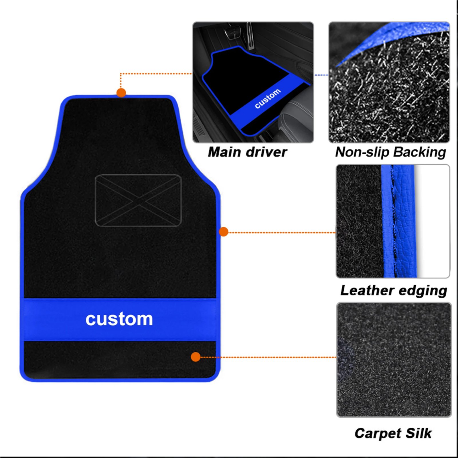 Personalized Car Mats for Audi Models A1 to A8 & Q2 to Q7