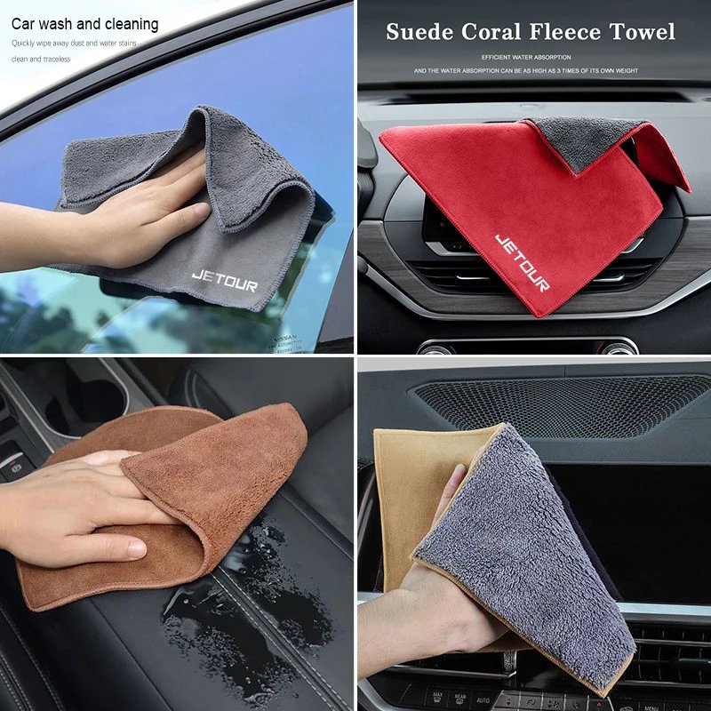 Plush Microfiber Car Cleaning Towel for Jetour Models