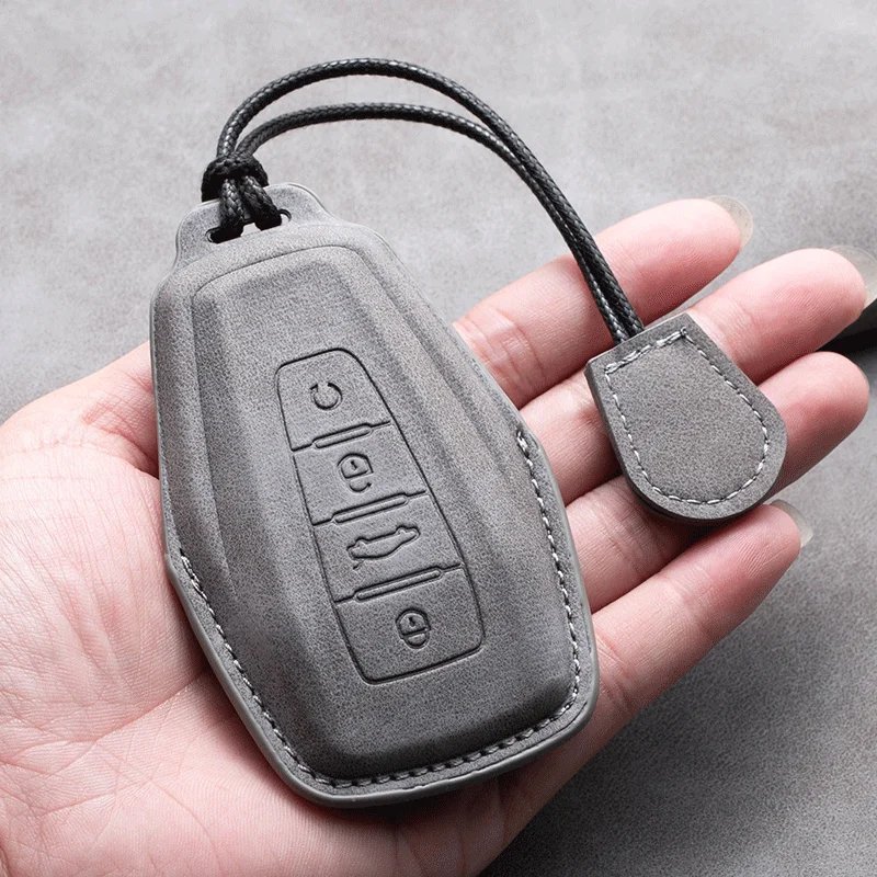 Premium Leather Key Case for Geely Coolray, X6, Atlas & More