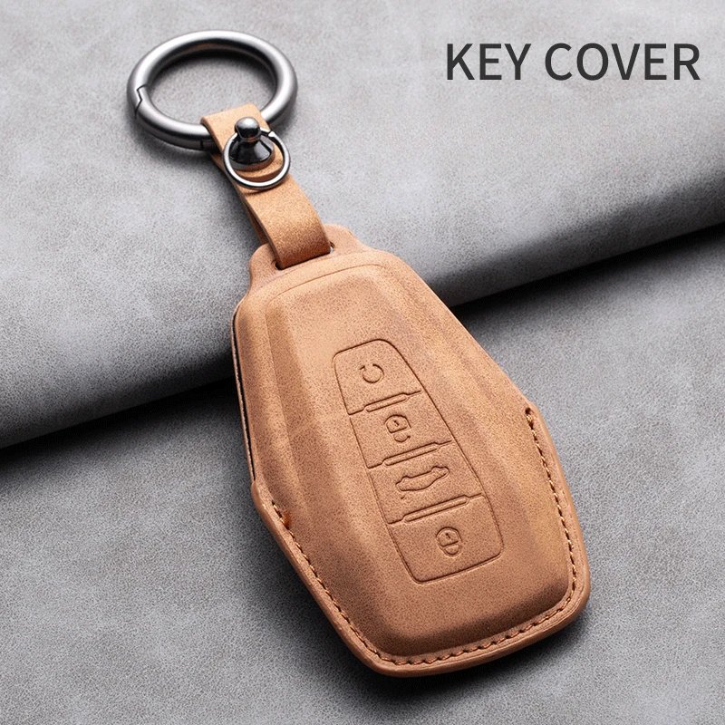 Premium Leather Key Fob Case for Geely SUVs and Models