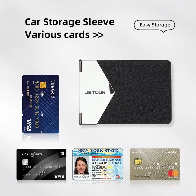 Premium Metal License and Credit Card Holder for Jetour Models