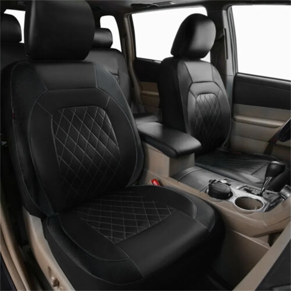 Premium PU Leather Universal Car Seat Cover for SUVs & Trucks
