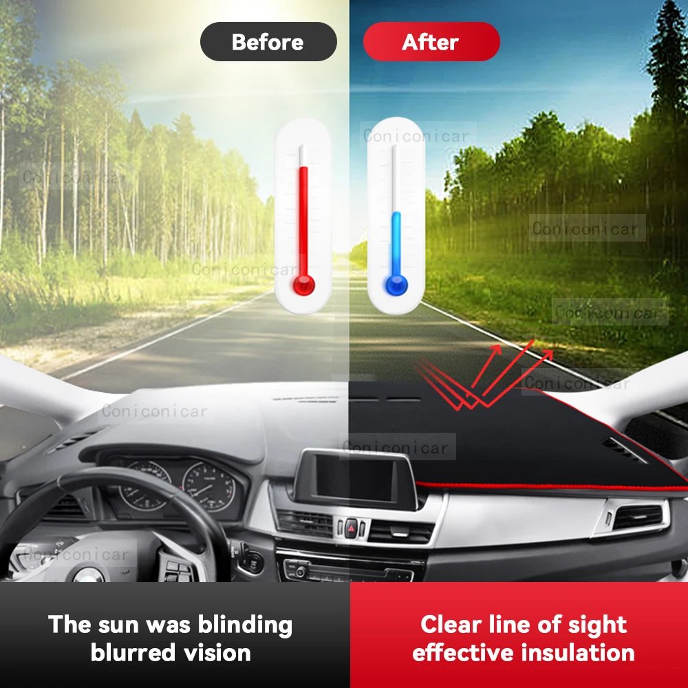 Protective Dashboard Cover Mat for CHERY JETOUR T2 2024